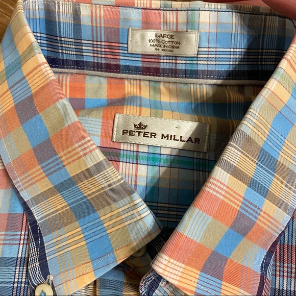 Peter Millar Short Sleeved Casual Button down Size: Large - Picture 6 of 6